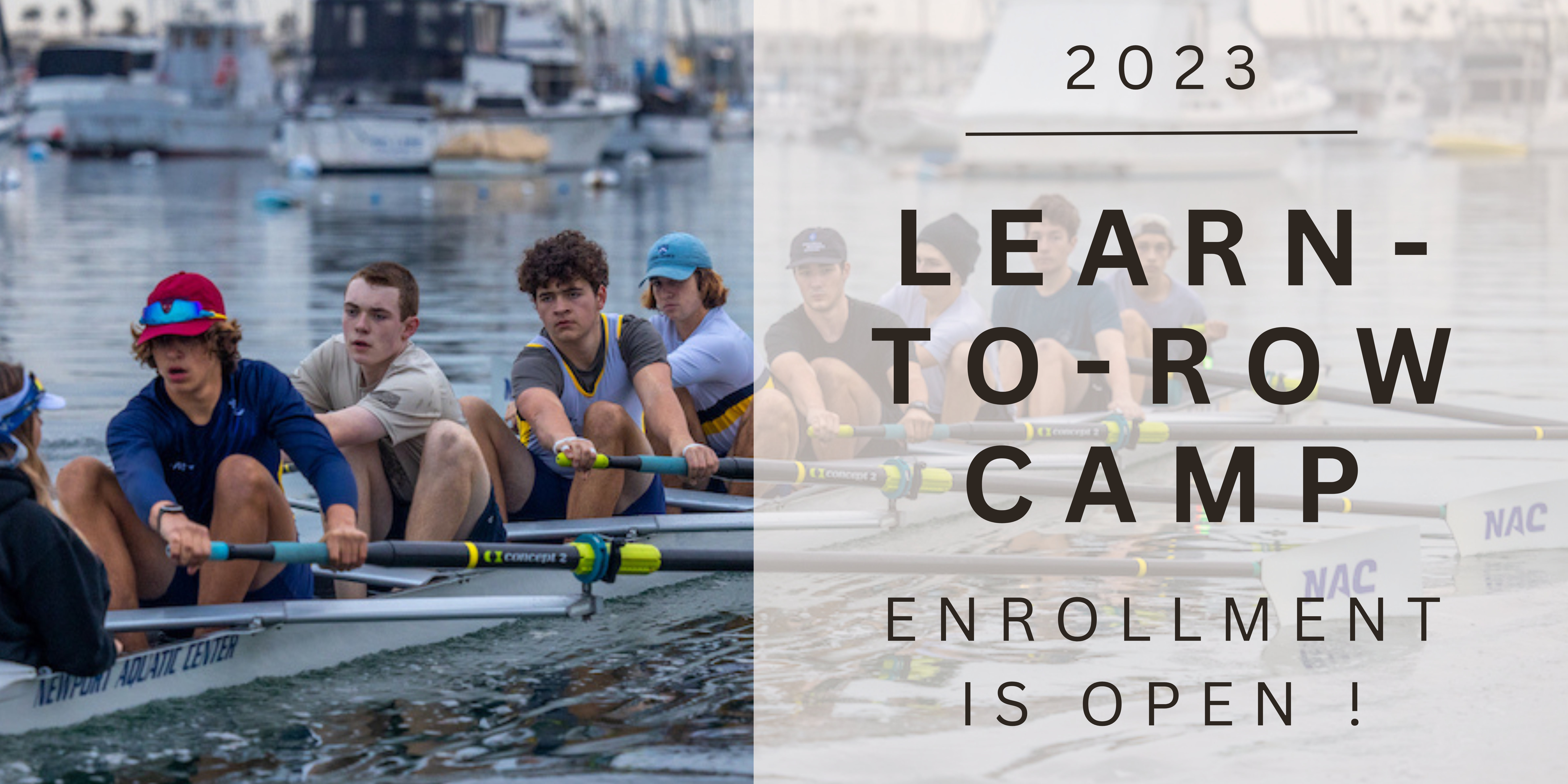 Newport Aquatic Center Learn to Row Summer Camp 2023 Enrollment is Open!