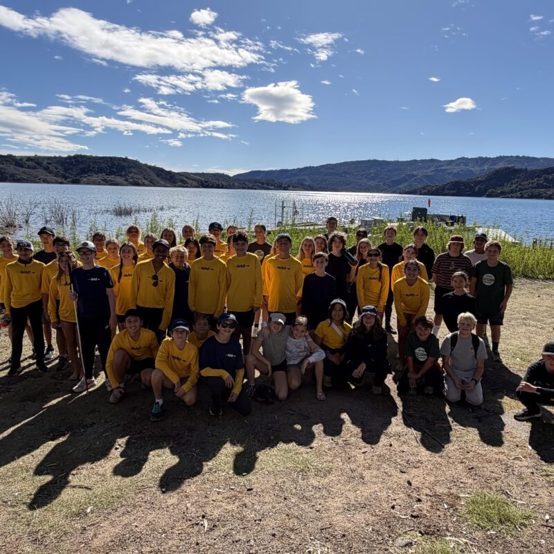 Middle School Rowing Group Photo