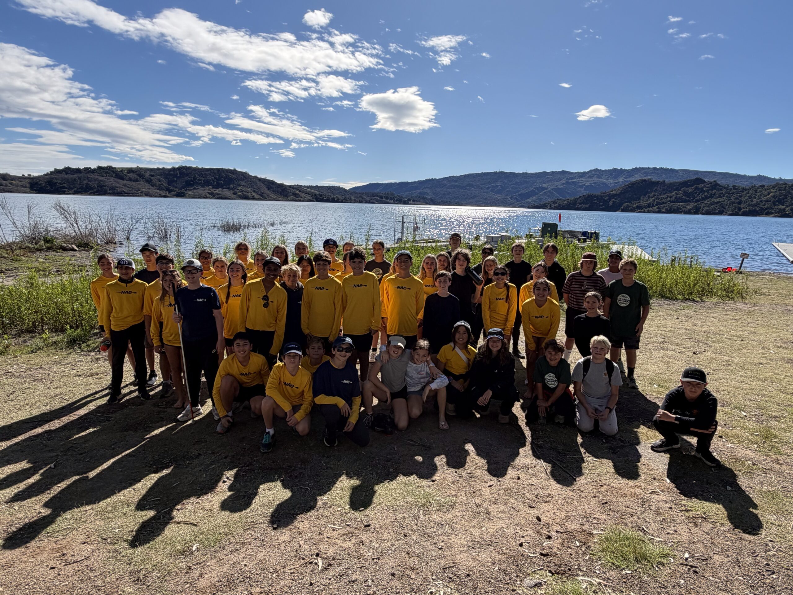 Middle School Rowing Group Photo