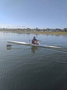 Neil rowing