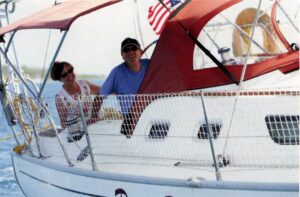 Neil & Peggy sailing